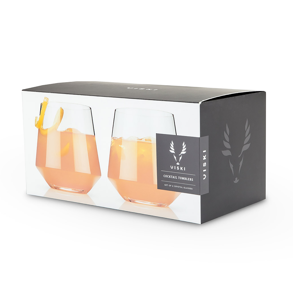 Raye Crystal Cocktail Tumblers, Set of 2