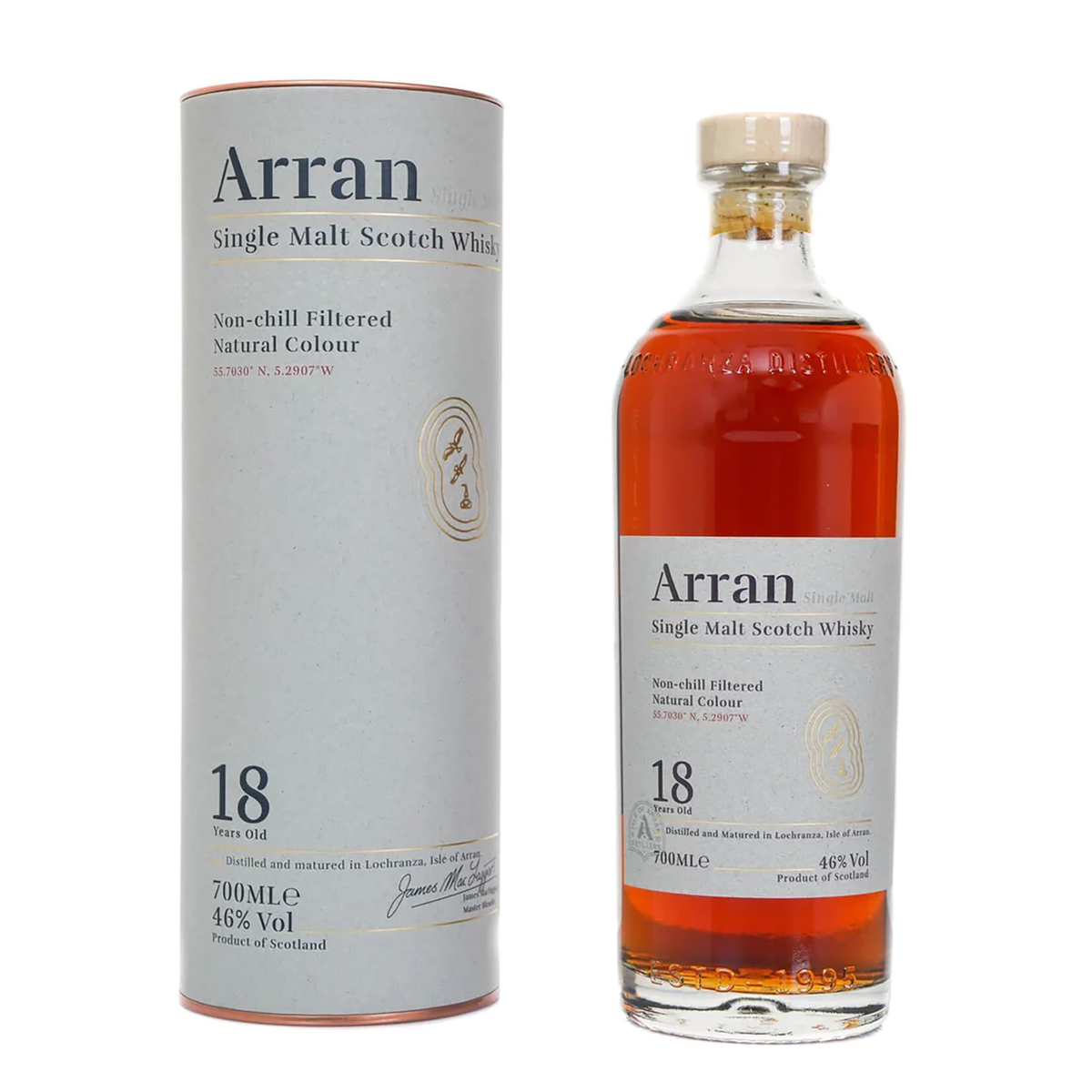 ウイスキー Arran Single Malt Scotch Whisky 700ml Arran - Single Malt Scotch 18 year old Whisky 70cl 46% ABV