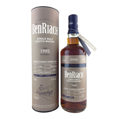 Benriach 1995 Single Cask #7383 Peated/Oloroso Cask 22 Year Old Single Malt Scotch Whisky 700ml - Kent Street Cellars