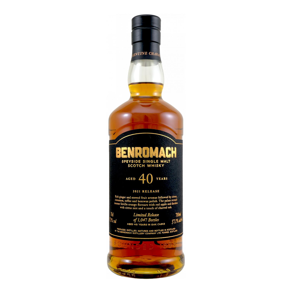 Benromach Heritage 40 Year Old Single Malt Scotch Whisky 700ml (2021 Release) - Kent Street Cellars