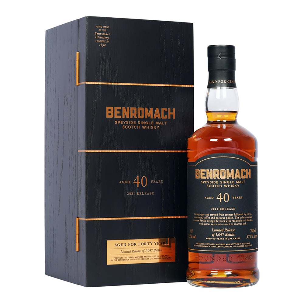 Benromach Heritage 40 Year Old Single Malt Scotch Whisky 700ml (2021 Release) - Kent Street Cellars