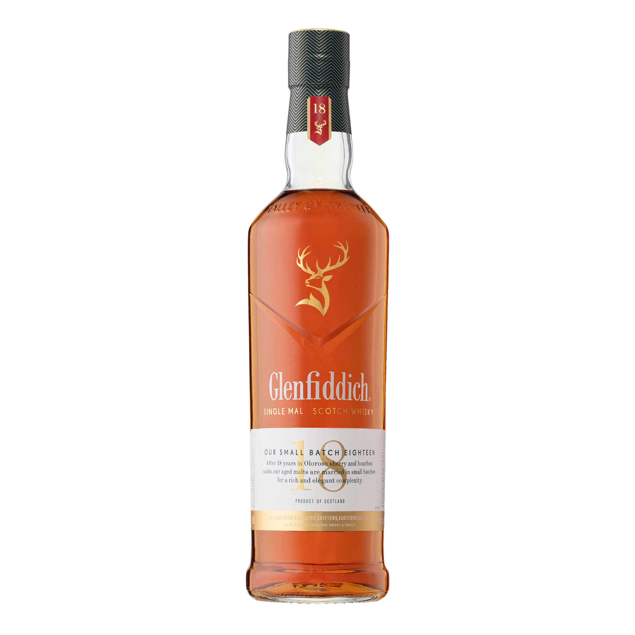 Glenfiddich 18 Year Single Malt Scotch Whisky 700ml