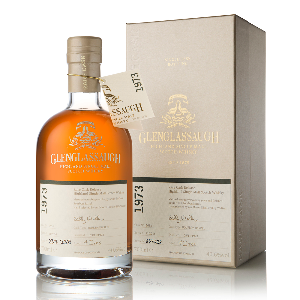 GlenGlassaugh 1973 Rare Cask #5638 42 Year Old Single Malt Scotch Whisky 700ml - Kent Street Cellars