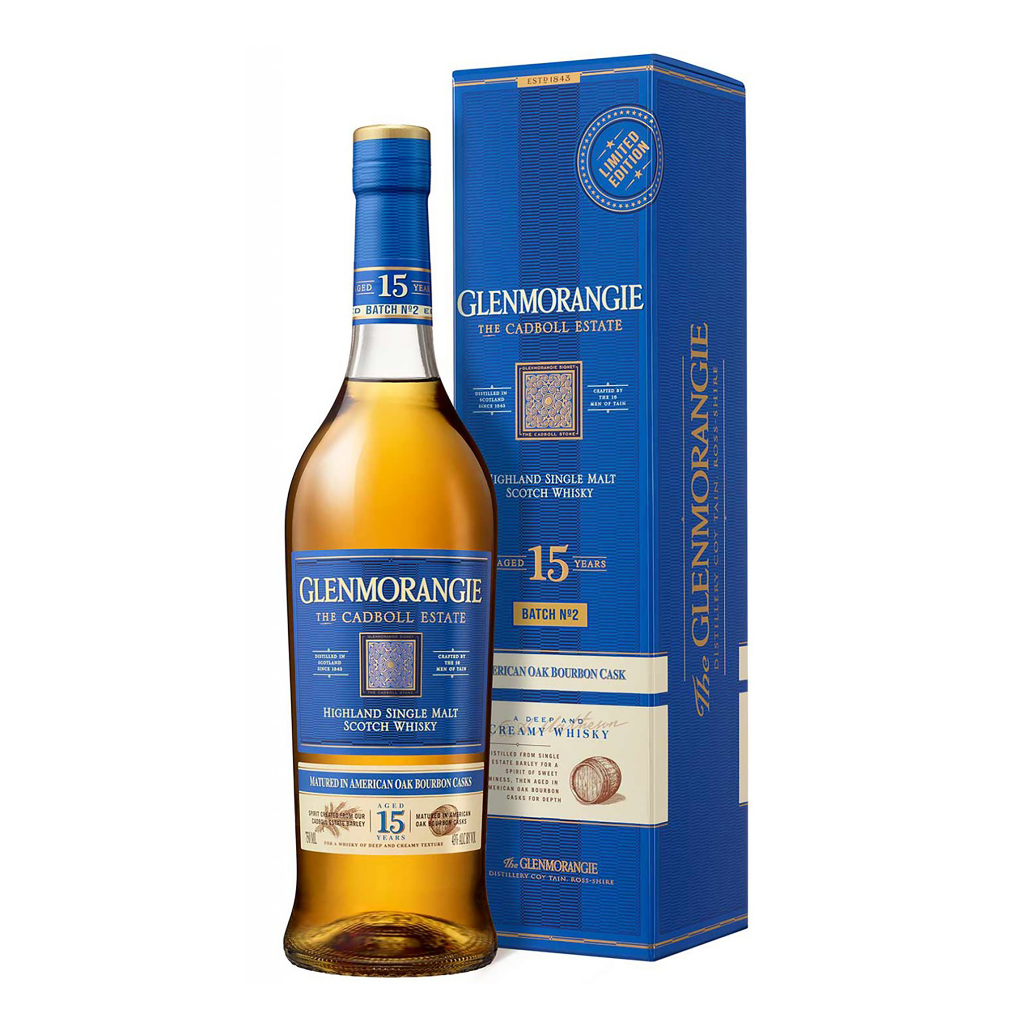 Glenmorangie The Cadboll 15 Year Old Single Malt Scotch Whisky Batch 2 700ml