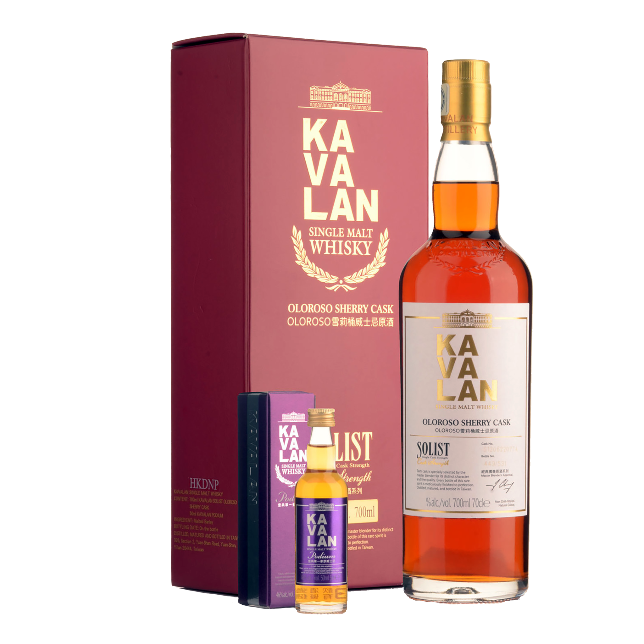 KAVALAN Oloroso Sherry Cask 700ml 59.4%