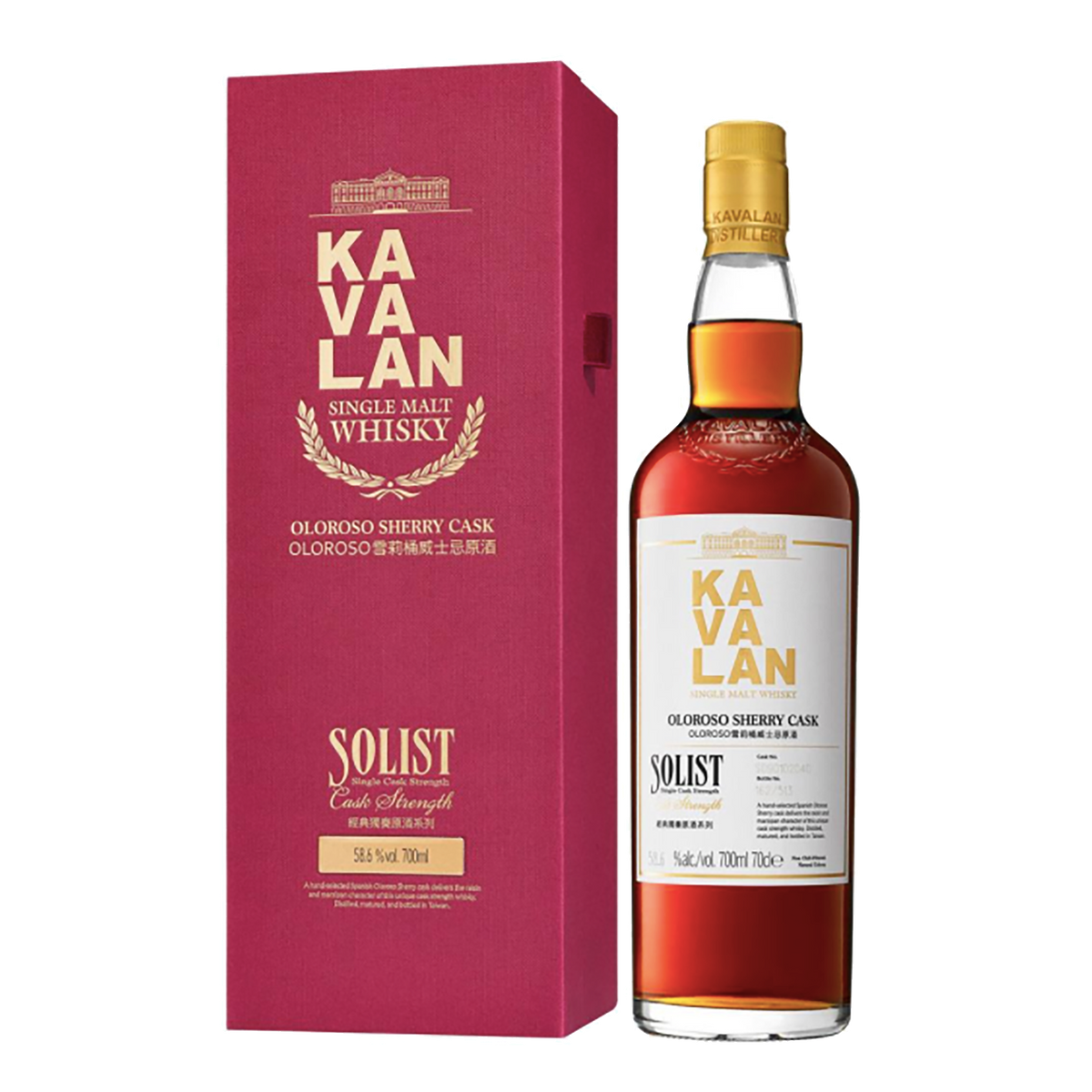 ウイスキー KAVALAN Oloroso Sherry Cask 700ml 59.4% Oloroso sherry cask NEW VIBRATIONS - Kavalan
