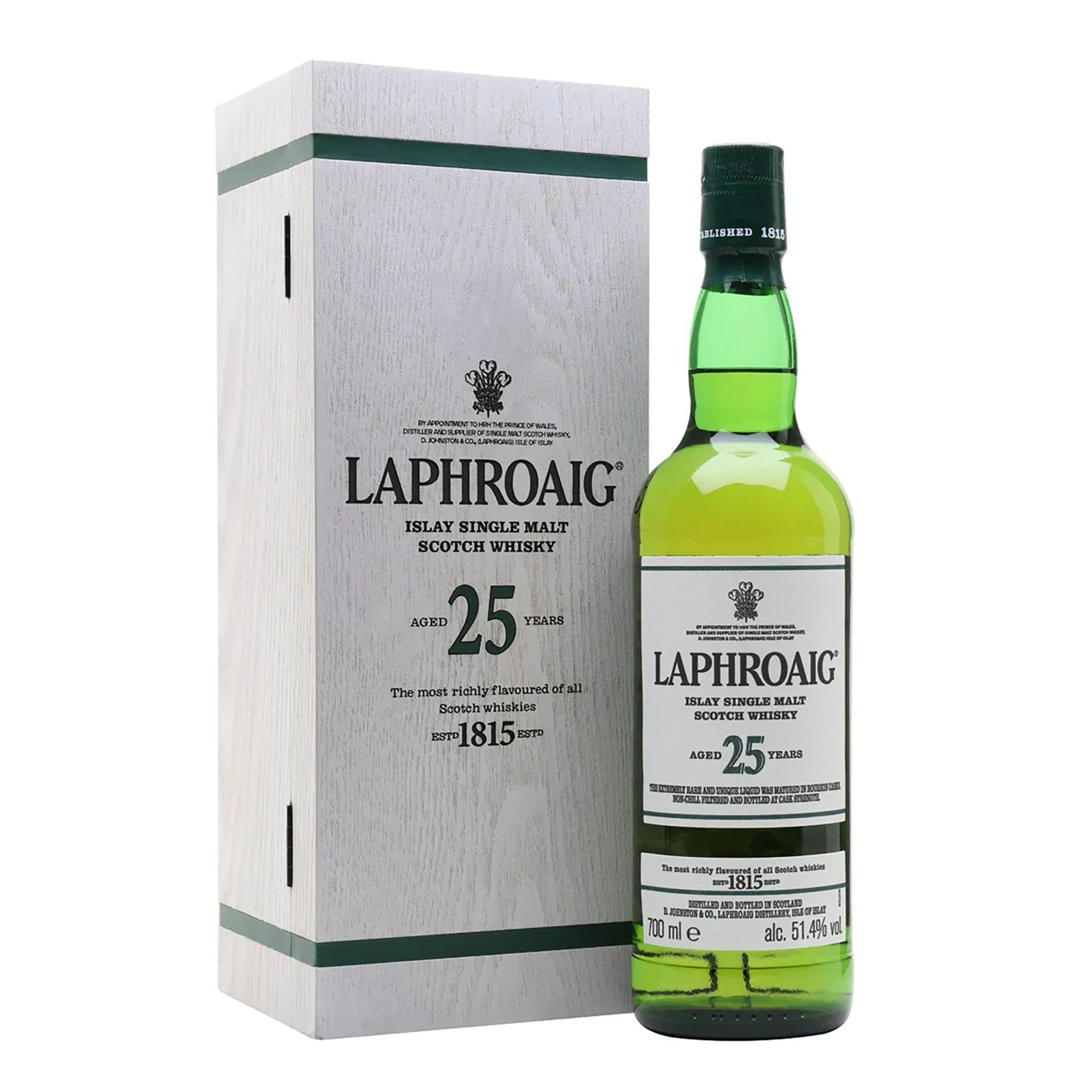 Laphroaig 25 Year Old Single Malt Scotch Whisky 700ml