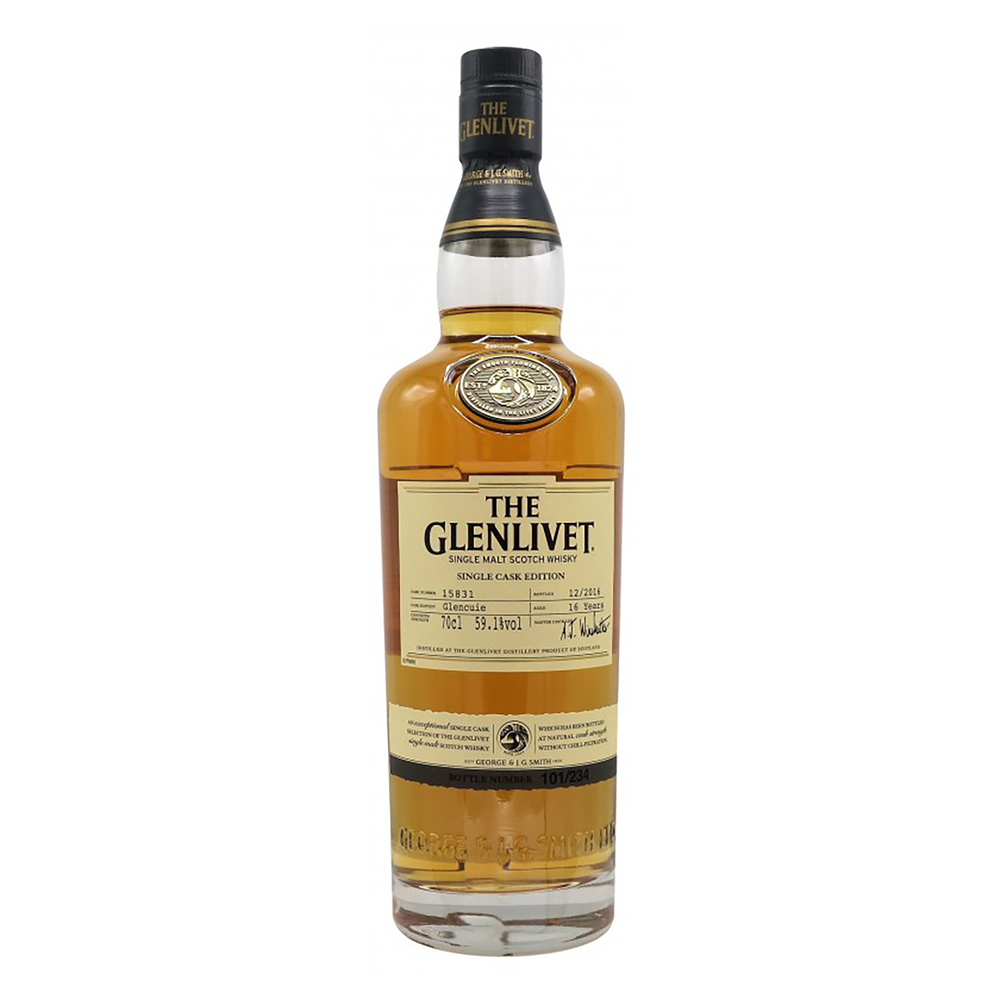 The Glenlivet Glencuie Single Cask 16 Year Old Single Malt Scotch Whisky 700ml bottle -  Kent Street Cellars
