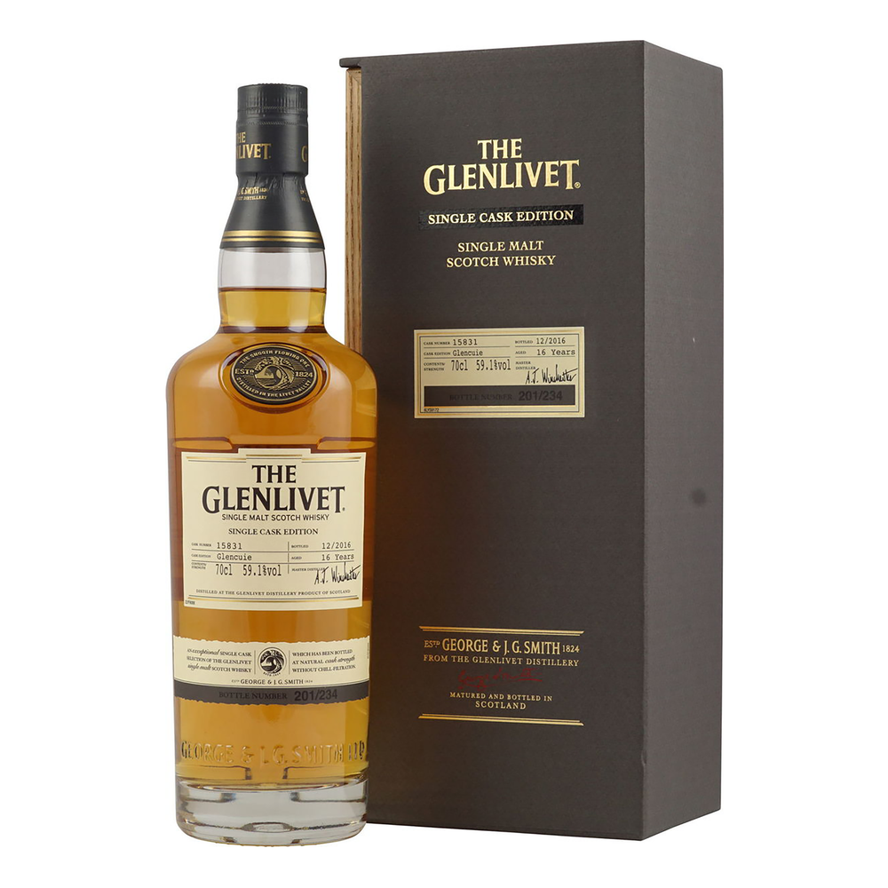 The Glenlivet Glencuie Single Cask 16 Year Old Single Malt Scotch Whisky 700ml - Kent Street Cellars