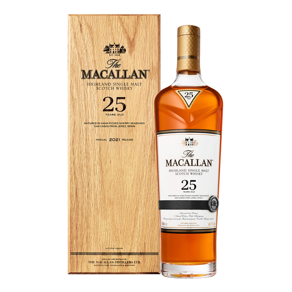 The Macallan Sherry Oak 25 Years Old Single Malt Scotch Whisky 700ml (2021 Release) - Kent Street Cellars