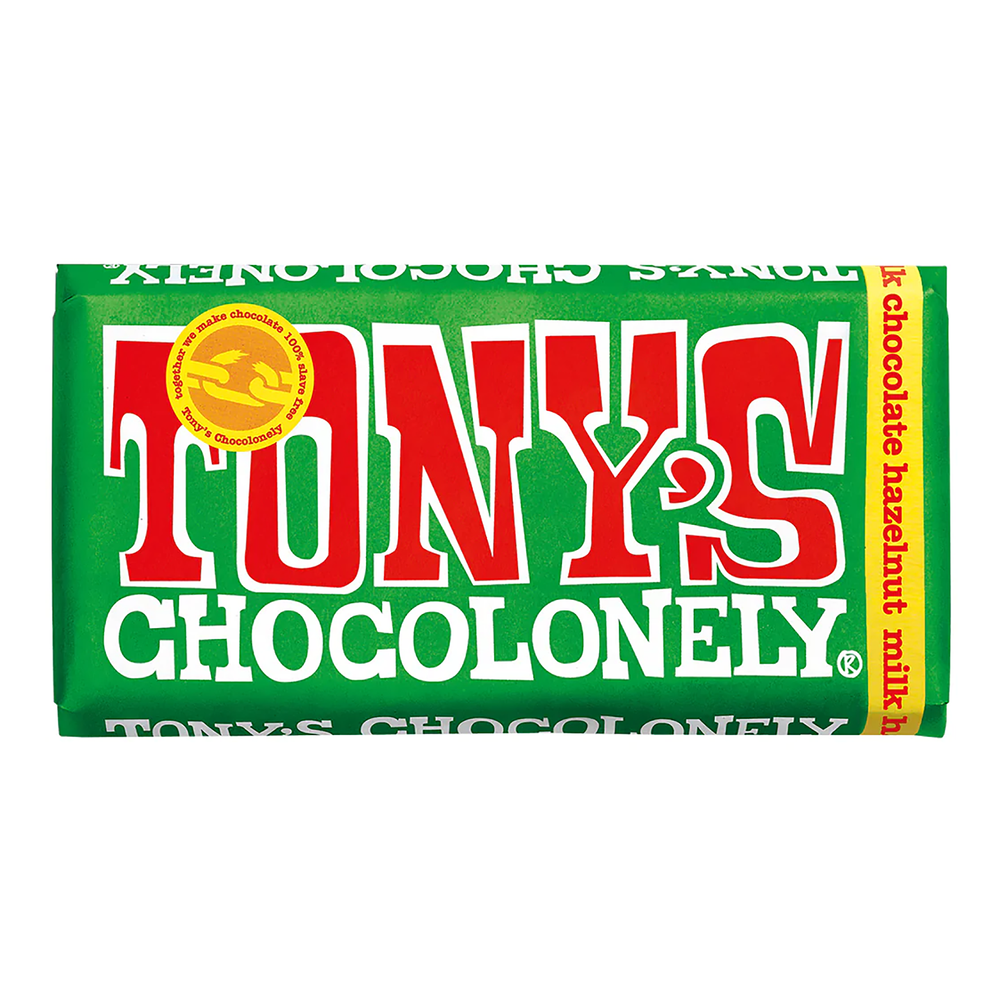 Tony's Chocolonely Milk Chocolate Hazelnut 180g - Kent Street Cellars