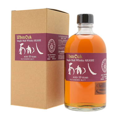 White Oak Akashi 10 Year Old Sherry Cask Single Malt Japanese Whisky 500ml - Kent Street Cellars